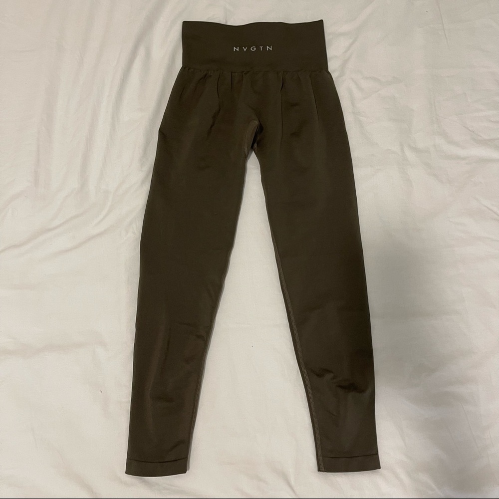NVGTN - Olive Solid Seamless Leggings